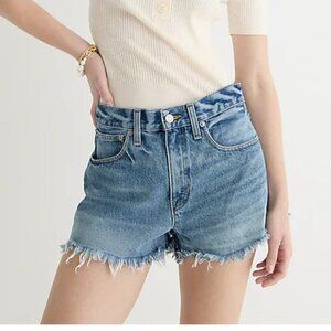 J. Crew Relaxed denim jean shorts Baxter Street wash BF378 25 relaxed